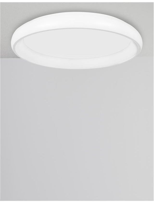 ALBI White Aluminium & Acrylic LED 50 Watt 230 Volt 2750Lm 3000K IP20 D: 61 H: 8.5 cm