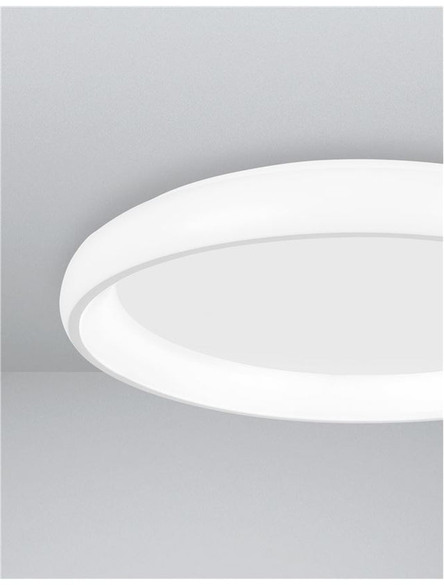 ALBI White Aluminium & Acrylic LED 50 Watt 230 Volt 2750Lm 3000K IP20 D: 61 H: 8.5 cm