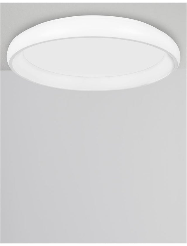 ALBI White Aluminium & Acrylic LED 80 Watt 230 Volt 4400Lm 3000K IP20 D: 81 H: 8.5 cm