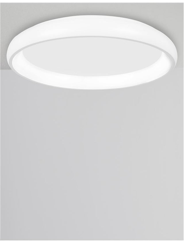 ALBI White Aluminium & Acrylic LED 80 Watt 230 Volt 4400Lm 3000K IP20 D: 81 H: 8.5 cm