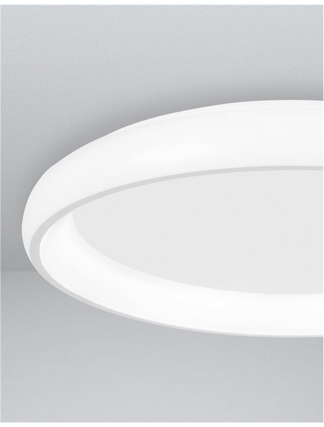 ALBI White Aluminium & Acrylic LED 80 Watt 230 Volt 4400Lm 3000K IP20 D: 81 H: 8.5 cm