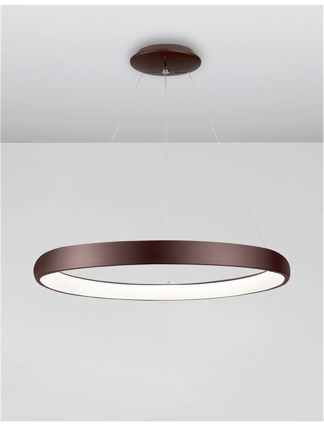 ALBI Coffee Brown Aluminium & Acrylic LED 50 Watt 230 Volt 2500Lm 3000K IP20 D: 61 H: 120 cm