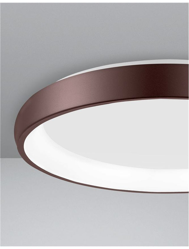 ALBI Brown Aluminium & Acrylic LED 50 Watt 230 Volt 2750Lm 3000K IP20 D: 61 H: 8.5 cm