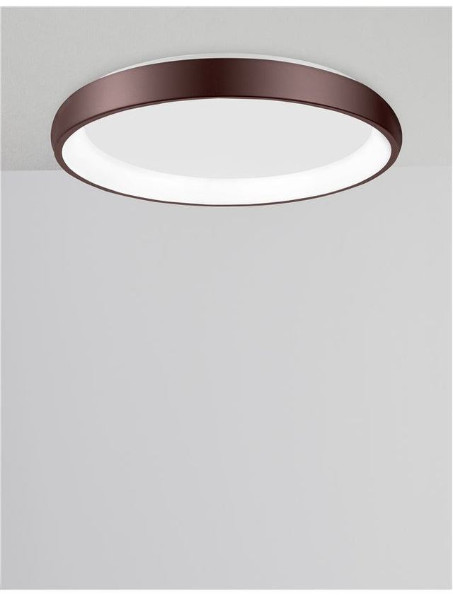 ALBI Brown Aluminium & Acrylic LED 50 Watt 230 Volt 2750Lm 3000K IP20 D: 61 H: 8.5 cm