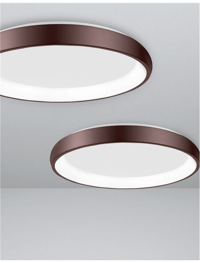 ALBI Brown Aluminium & Acrylic LED 50 Watt 230 Volt 2750Lm 3000K IP20 D: 61 H: 8.5 cm