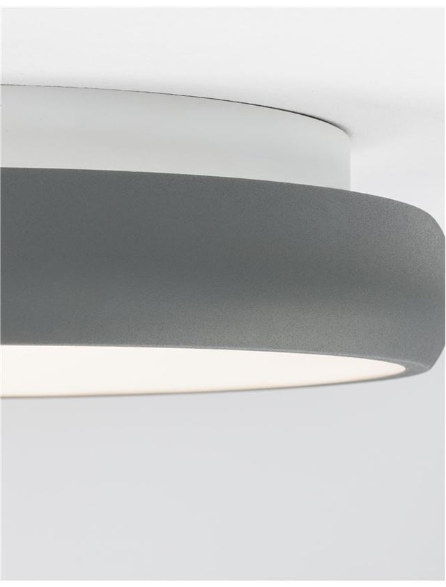 ALBI Sandy Gray Aluminium & Acrylic LED 32 Watt 230 Volt 1950Lm 3000K IP20 D: 41 H: 8.5 cm