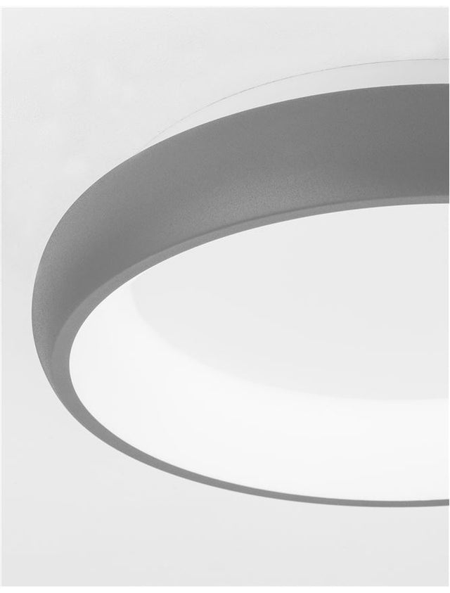ALBI Sandy Gray Aluminium & Acrylic LED 32 Watt 230 Volt 1950Lm 3000K IP20 D: 41 H: 8.5 cm