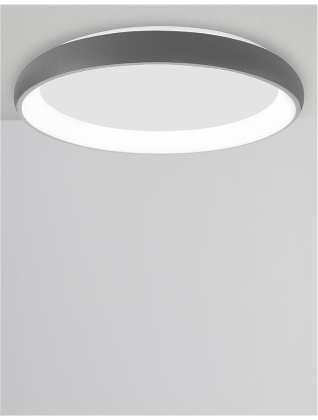 ALBI Sandy Gray Aluminium & Acrylic LED 50 Watt 230 Volt 3250Lm 3000K IP20 D: 61 H: 8.5 cm