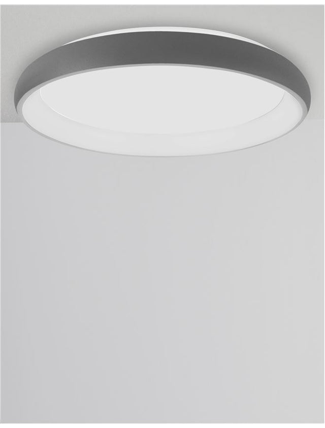 ALBI Sandy Gray Aluminium & Acrylic LED 50 Watt 230 Volt 3250Lm 3000K IP20 D: 61 H: 8.5 cm