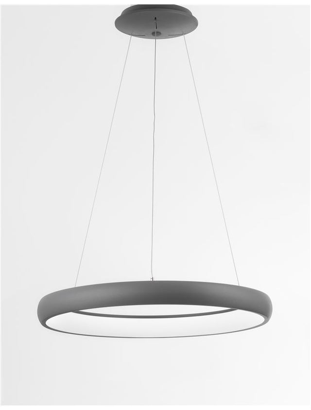 ALBI Sandy Gray Aluminium & Acrylic LED 50 Watt 230 Volt 3250Lm 3000K IP20 D: 61 H: 120 cm