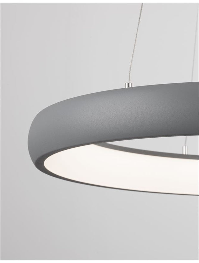 ALBI Sandy Gray Aluminium & Acrylic LED 50 Watt 230 Volt 3250Lm 3000K IP20 D: 61 H: 120 cm