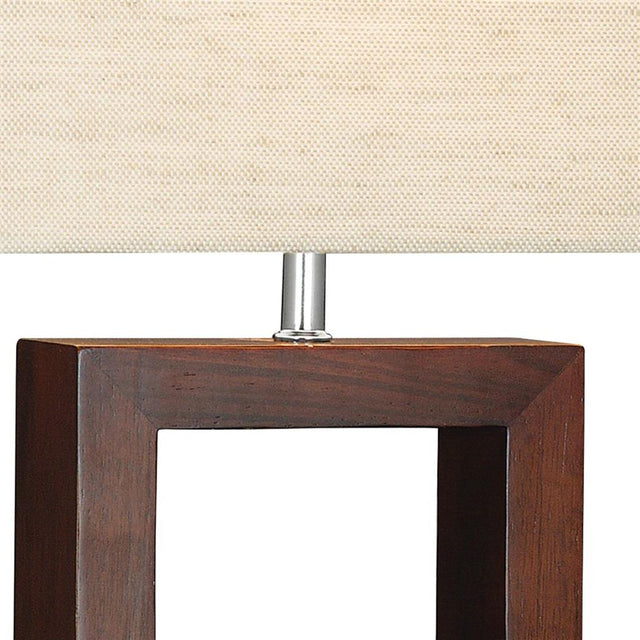 CALVEN WINDOW DARK WOOD SQUARE TL CW SHADE