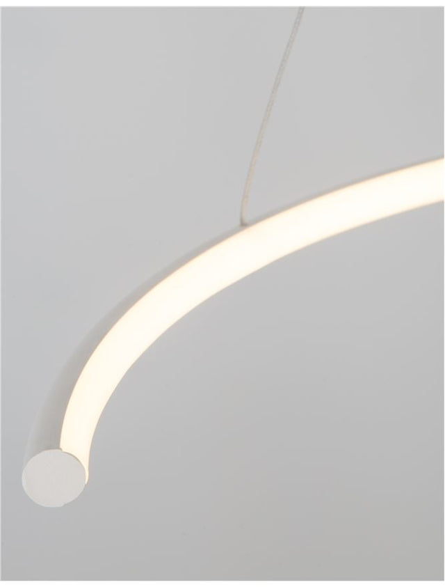 BREDA Sandy White Aluminium & Acrylic LED 30 Watt 220 Volt 1480Lm 3000K IP20 D: 70 H: 200 cm