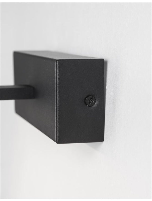 MONDRIAN Sandy Black Aluminium & Acrylic LED 20 Watt 220-240 Volt 1615Lm 3000K IP44 L: 62 W:14 H: 6 cm