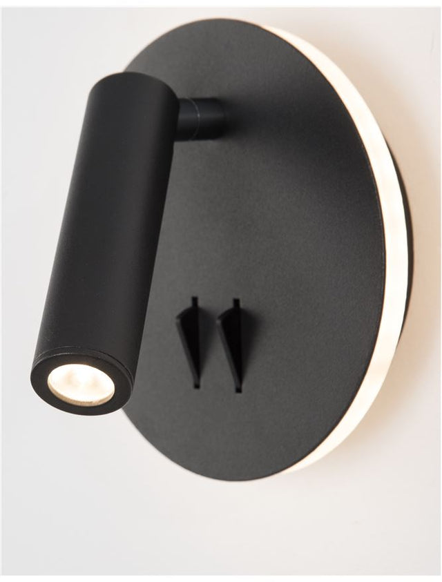 PENOR Sandy Black Steel & Aluminium Acrylic Switch On/Off LED Cree 9 Watt 230 Volt 780Lm 3000K IP20 L: 14 W: 5.7 H: 14 cm