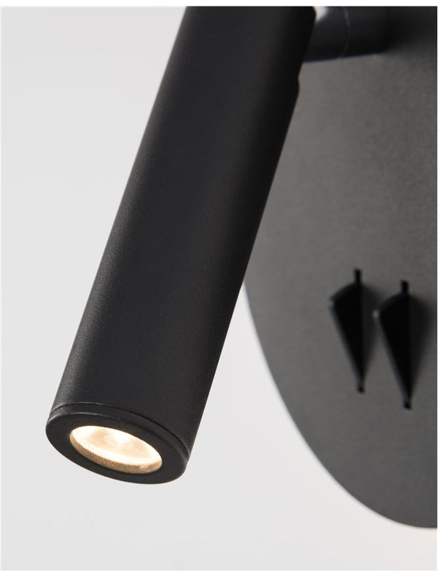 PENOR Sandy Black Steel & Aluminium Acrylic Switch On/Off LED Cree 9 Watt 230 Volt 780Lm 3000K IP20 L: 14 W: 5.7 H: 14 cm