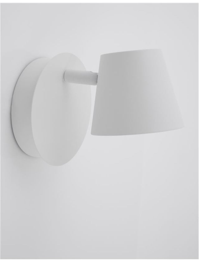 BIAGIO Sandy White Metal LED 1x6 Watt 230 Volt 310Lm 3000K IP20 L: 10 H: 15 cm