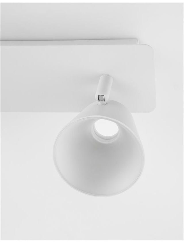 BIAGIO Sandy White Metal LED 2x6 Watt 230 Volt 620Lm 3000K IP20 L: 30 W: 8 H: 16 cm