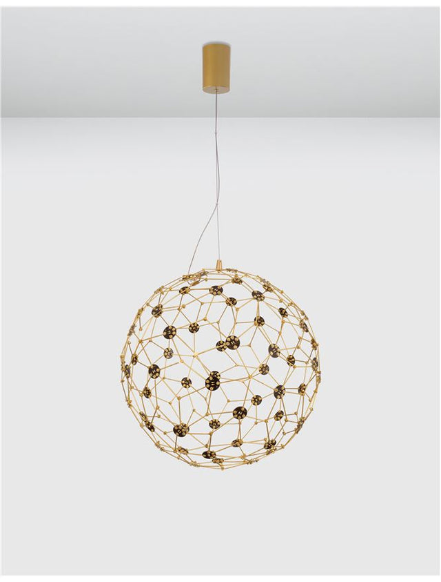 SOLE Gold Metal LED 21.6 Watt 230 Volt 2520Lm 3000K IP20 D: 40 H: 250 cm