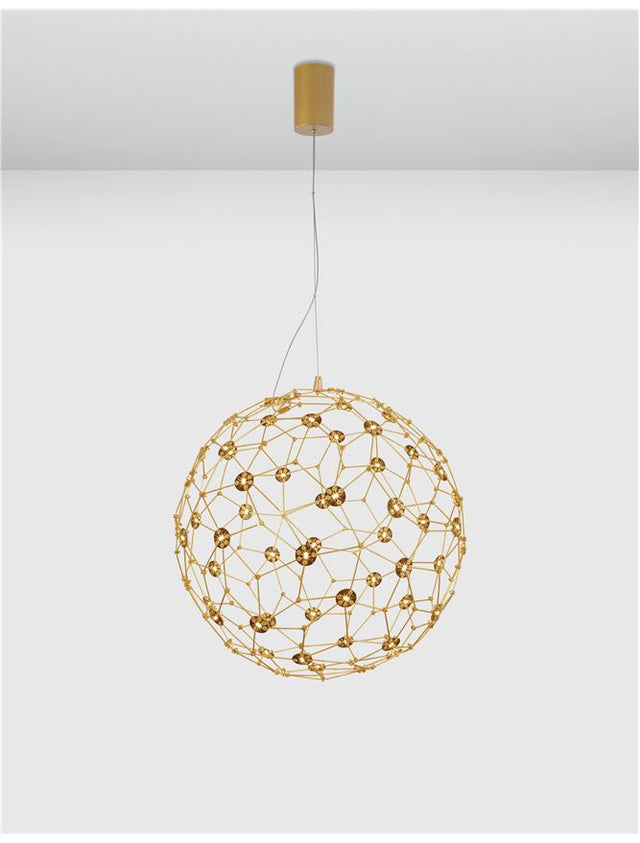 SOLE Gold Metal LED 21.6 Watt 230 Volt 2520Lm 3000K IP20 D: 40 H: 250 cm