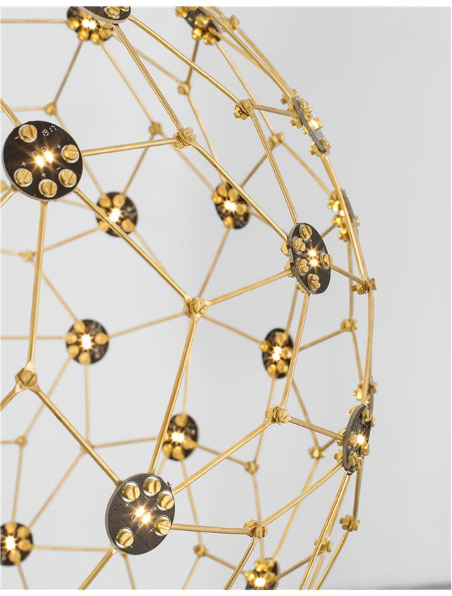 SOLE Gold Metal LED 21.6 Watt 230 Volt 2520Lm 3000K IP20 D: 40 H: 250 cm