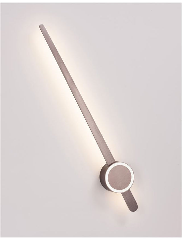 KEDO Brushed Coffee Aluminium & Acrylic LED 18 Watt 230 Volt 750Lm 3000K IP20 L: 80 W: 12 H: 6.6 cm