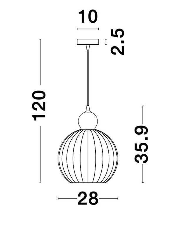 ODELL Chrome Aluminium Opal Glass LED E27 1x12 Watt 230 Volt IP20 Bulb Excluded D: 28 H1: 35.9 H2: 120 cm
