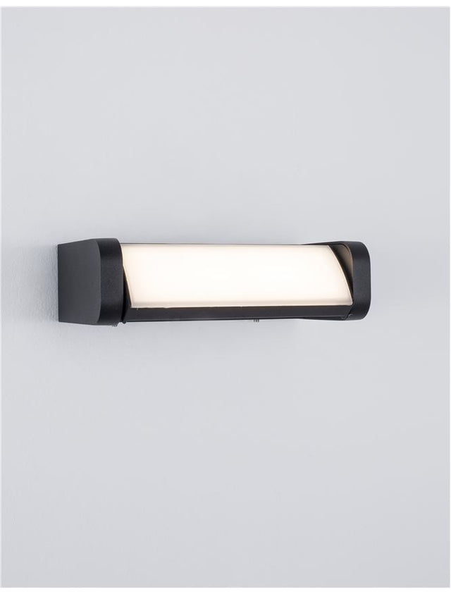 VOLVER Black Die-Casting Aluminium Acrylic Diffuser LED 6 Watt 480Lm 3000K CRI>80 220-240 Volt Beam Angle 150° IP54 L: 20 W: 11 H: 6 cm