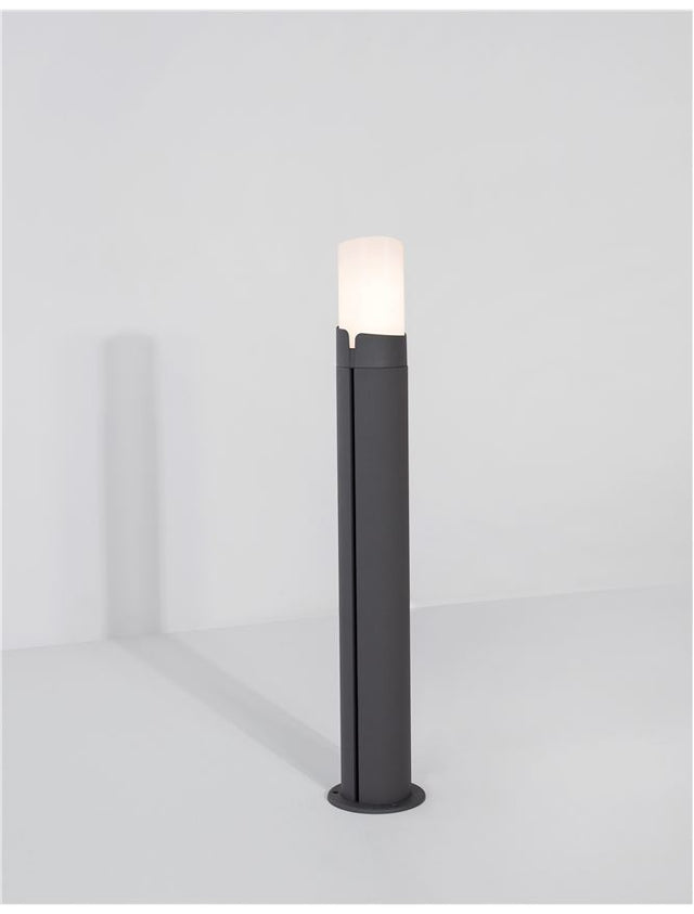 PYRO Dark Gray Aluminium White Acrylic LED E27 1x12 Watt 220-240 Volt IP54
Bulb Excluded D: 10 H: 60 cm