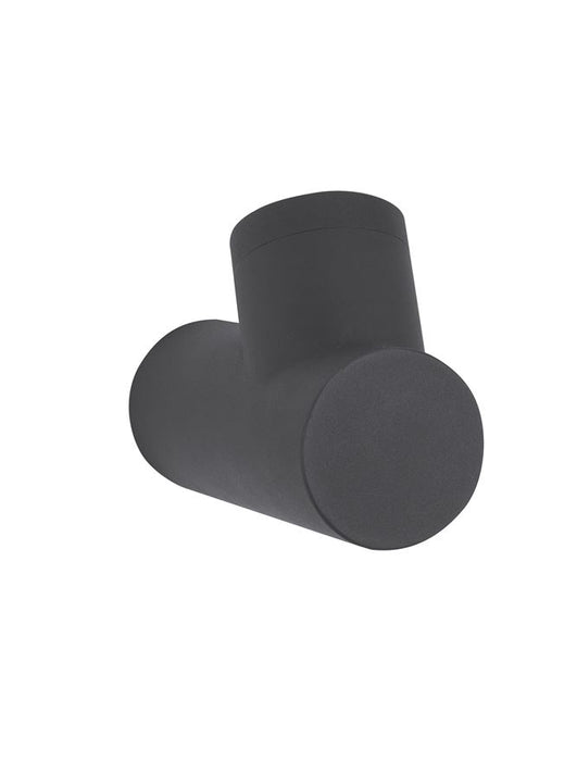 RAMO Dark Gray Aluminium Glass Diffuser LED GU10 1x7 Watt 220-240 Volt IP65 Bulb Excluded D: 8 W: 20 H: 14.6 cm