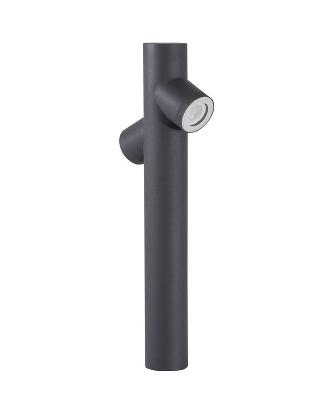 RAMO Dark Gray Aluminium Glass Diffuser LED GU10 2x7 Watt 220-240 Volt IP65 Bulb Excluded D: 8 W: 21 H: 60 cm