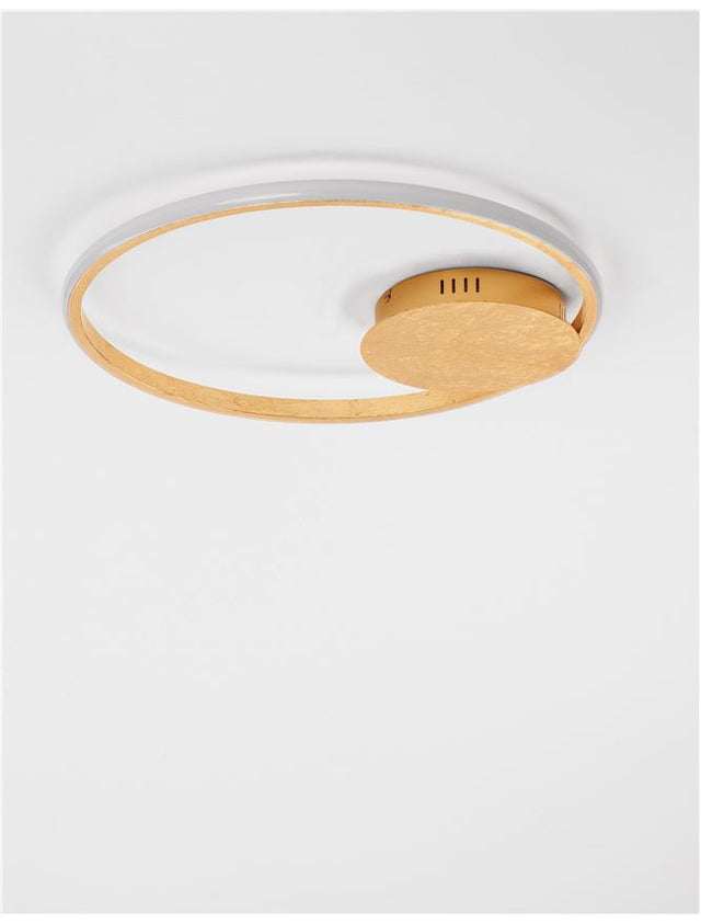 FULINE Gold Leaf Aluminium & Acrylic LED 32 Watt 230 Volt 2320Lm 3000K IP20 D: 50 H: 5 cm