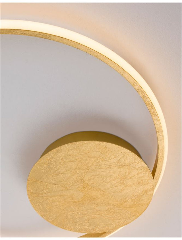 FULINE Gold Leaf Aluminium & Acrylic LED 32 Watt 230 Volt 2320Lm 3000K IP20 D: 50 H: 5 cm