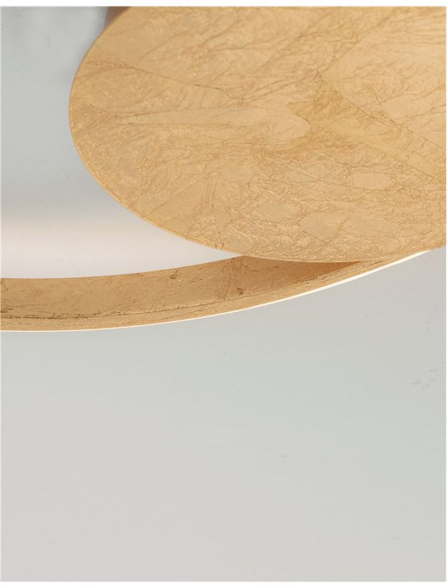 FULINE Gold Leaf Aluminium & Acrylic LED 32 Watt 230 Volt 2320Lm 3000K IP20 D: 50 H: 5 cm