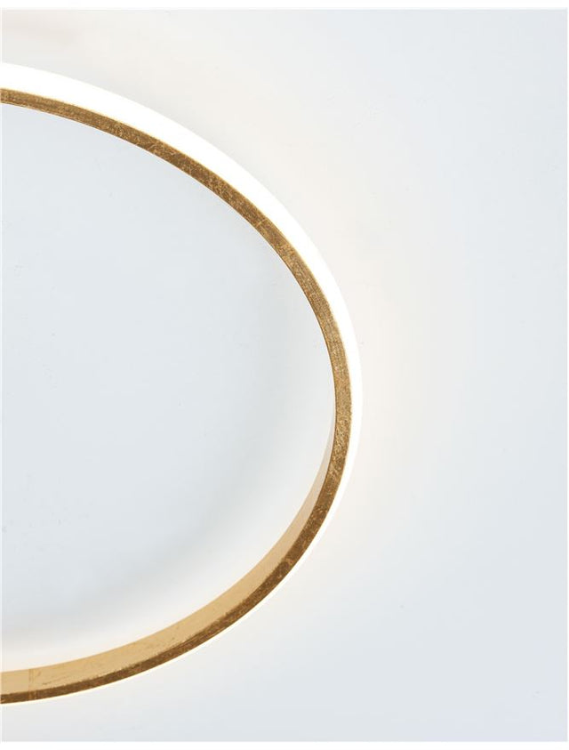 FULINE Gold Leaf Aluminium & Acrylic LED 32 Watt 230 Volt 2320Lm 3000K IP20 D: 50 H: 5 cm