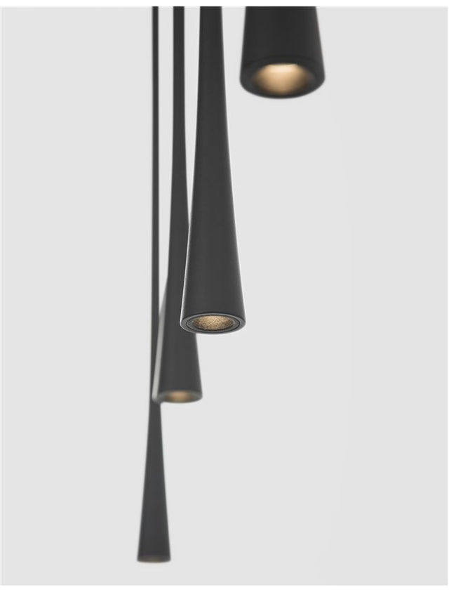 GOCCIO Black Aluminium & Steel
Black Fabric Wire
LED 38 Watt 230 Volt
1301Lm 3000K IP20
L: 110 W: 4.5 H1: 60 H2: 160 cm Adjustable Height