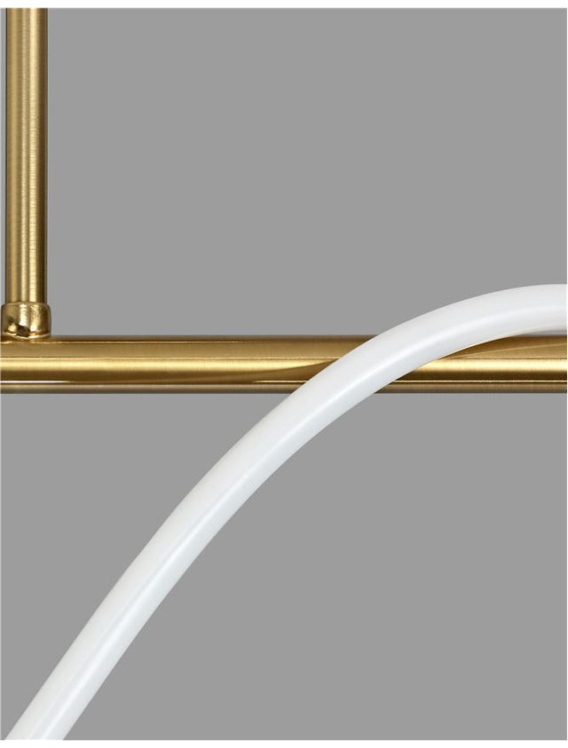 TIRIAC Gold Aluminium & Acrylic LED 29 Watt 230 Volt 3145Lm 3000K IP20 L: 90 W: 20 H: 120 cm
