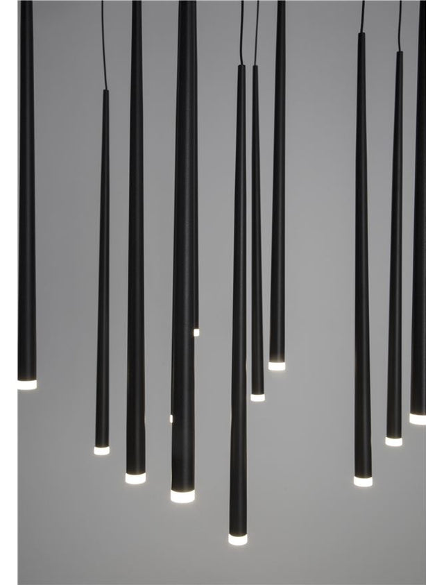 GIONO Sandy Black Aluminium
& Acrylic
LED 29 Watt 230 Volt
3434Lm 3000K IP20
D: 50 H1: 51 H2: 230 cm Adjustable Height