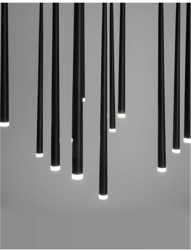 GIONO Sandy Black Aluminium
& Acrylic
LED 29 Watt 230 Volt
3434Lm 3000K IP20
D: 50 H1: 51 H2: 230 cm Adjustable Height