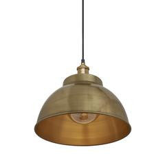 Industville Brooklyn Vintage Metal Dome Pendant Light