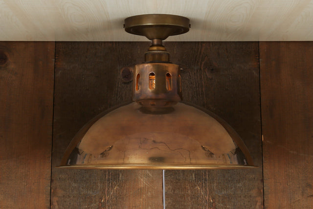 Paris Industrial Brass Ceiling Fitting