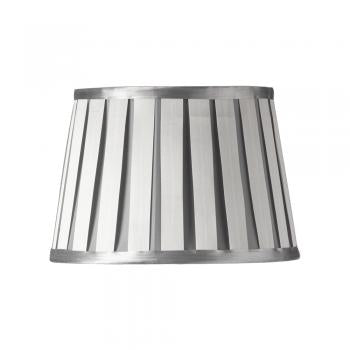 S960/10 SOFT GREY WITH OFF WHITE PLEATS