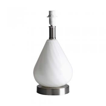 SALSO WHITE GLASS TABLE