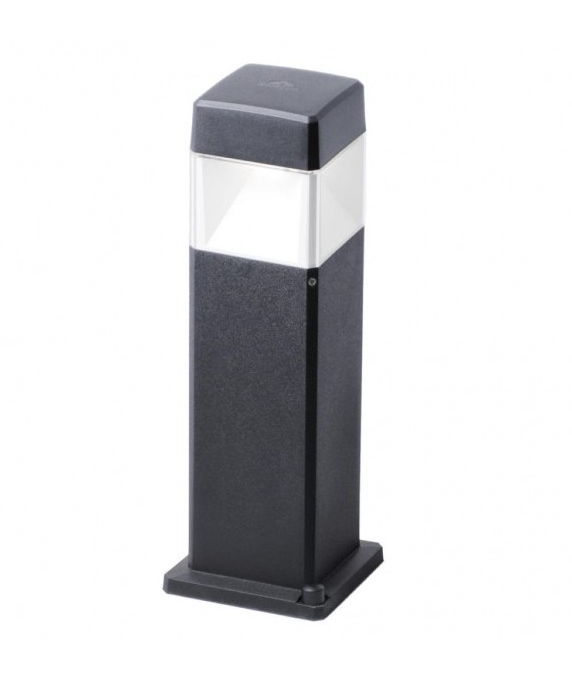 Elisa 500 7W CCT Black Clear LED Bollard Post Light