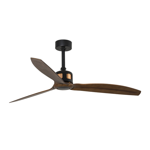 COPPER FAN Ø1280 MM BLACK 3 BLADES WOOD DARK