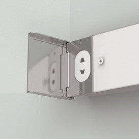 Over Mirror Light and Shaver Socket Chrome with Frosted Glass