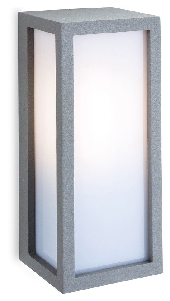 Warwick Silver Outdoor Wall Light with Opal Diffuser