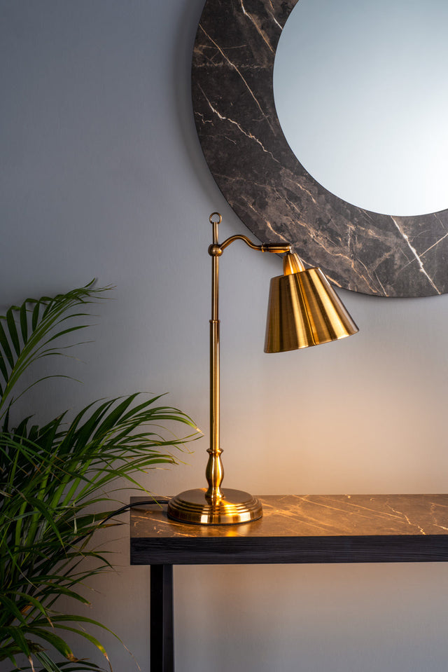 Data Console Table Dark Marble Effect