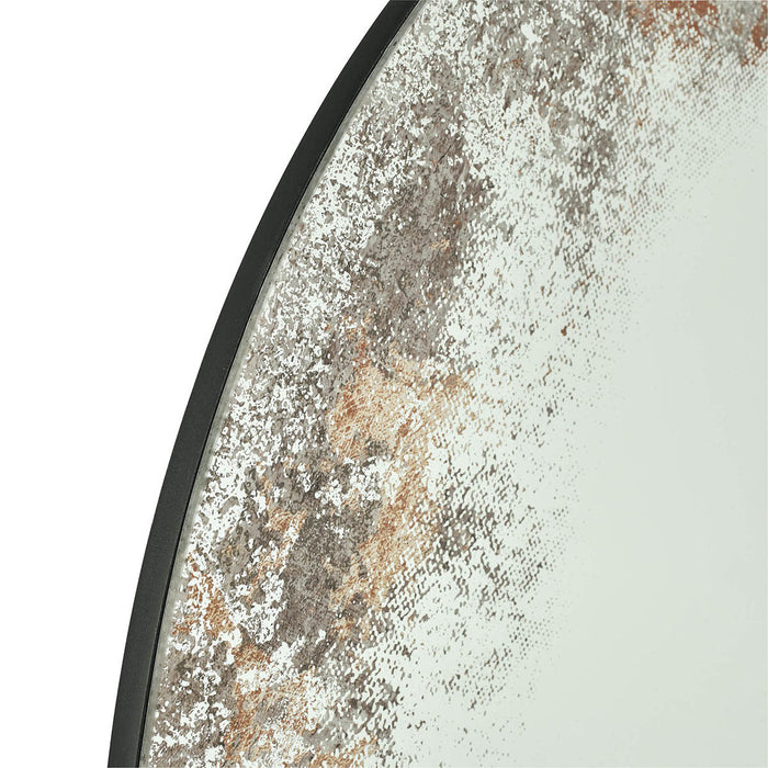 Vixen Round Mirror With Foxed Detail 80cm