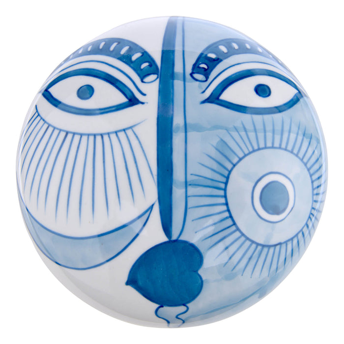 Picasso Ceramic Blue & White Trinket Pot